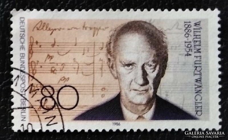 Bb750p / Germany - Berlin 1986 Wilhelm Furtwängler - conductor stamp stamped