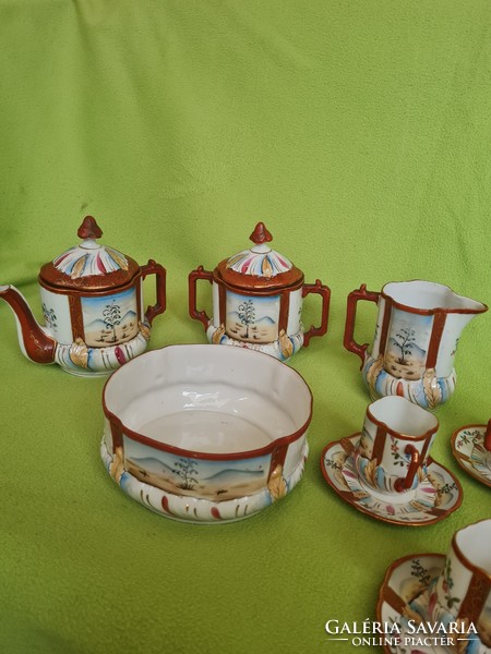 Antique Russian gorodnica /1920-30/coffee and tea set