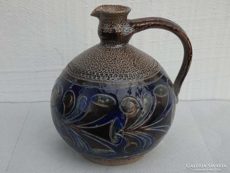 Elfriede balzar-kopp style ceramic vase West German salt-glazed ceramic jug