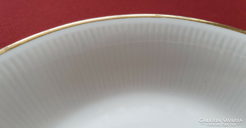 Kahla German porcelain bowl deep plate serving with gold edge