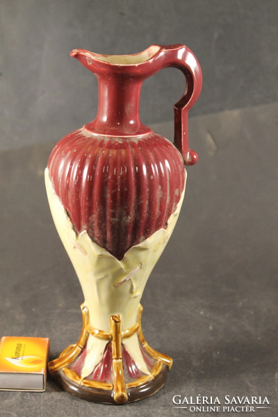 Antique majolica carafe 416