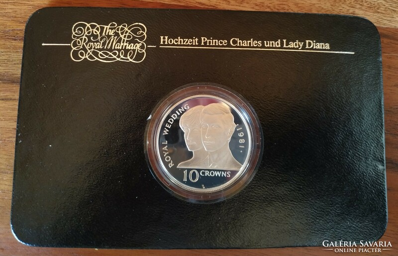 10 Crown Sterling siver Turks and Caicos Wedding Diana & Charles 1981