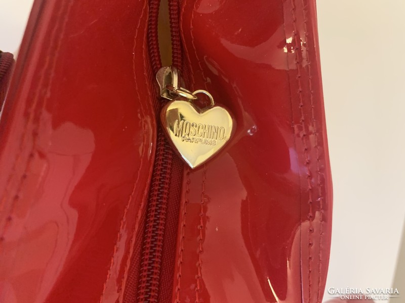 Huge 55 cm moschino original extra decorative bag heart heart shopper beach bag