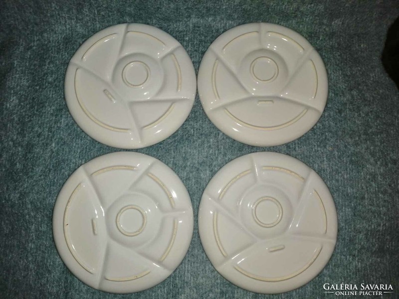 Divided porcelain plate set, 4 pieces in one, dia. 22 cm (a11)