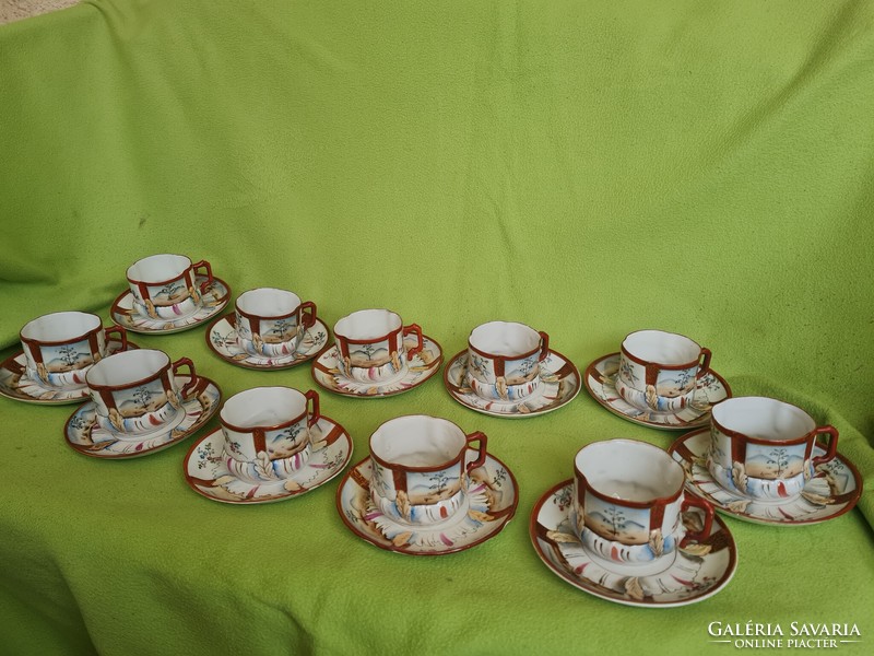 Antique Russian gorodnica /1920-30/coffee and tea set