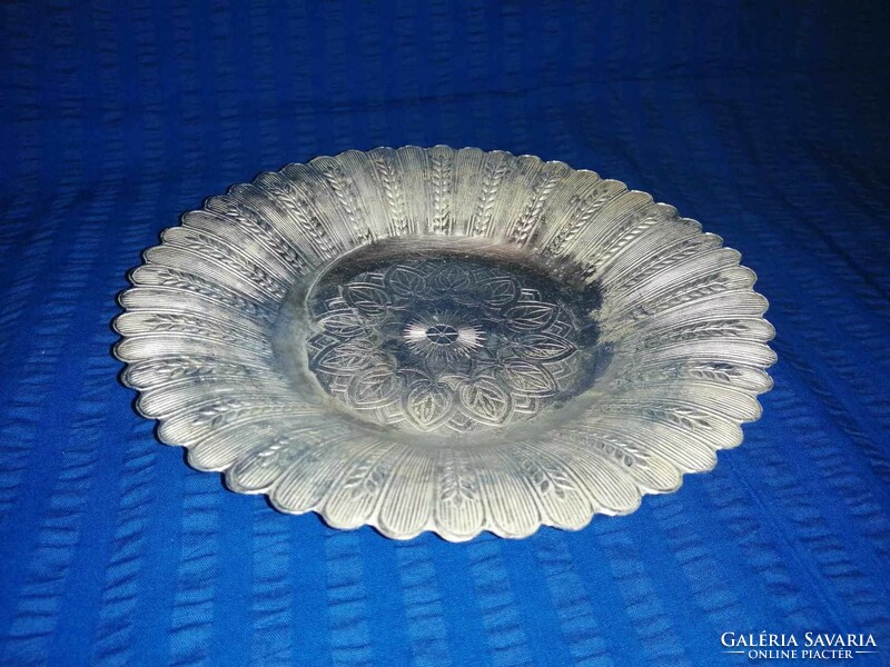 Aluminum serving plate, bowl dia. 23.5 cm (a7)