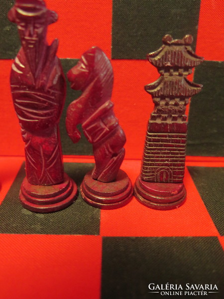 Faragott csont kínai sakk készlet