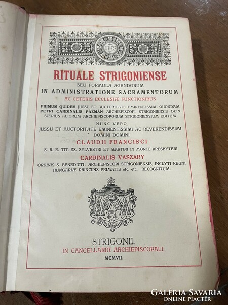 Special! Rituale strigoniense 1907.