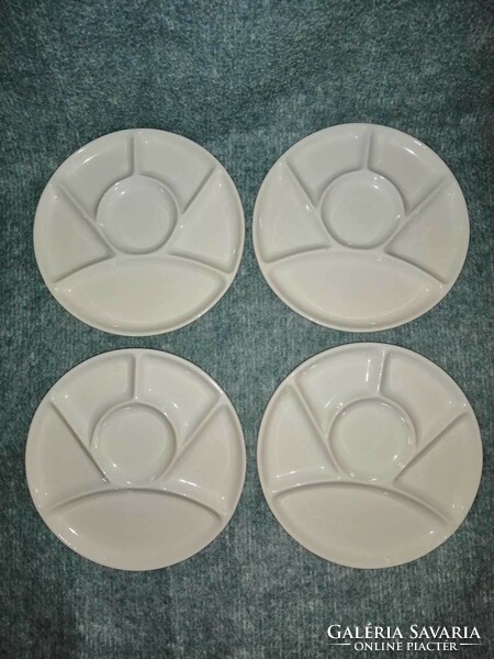 Divided porcelain plate set, 4 pieces in one, dia. 22 cm (a11)