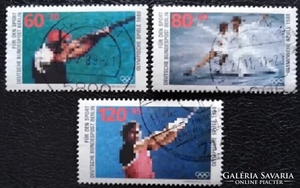 BB801-3p / Németország - Berlin 1988 Sportsegély -Olimpiák bélyeg pecsételt