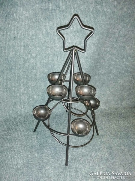 Metal candle holder, candle holder 36 cm high