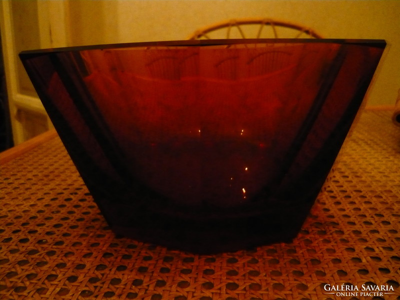 Antique Czech glass bowl