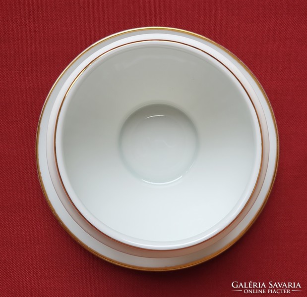 Bavaria German porcelain sauce serving bowl with golden edge