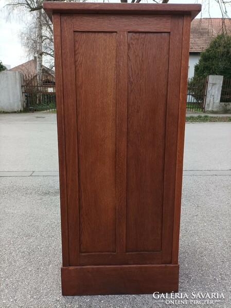 Original antique, old, Károly Lingel shuttered furniture, storage cabinet with many drawers