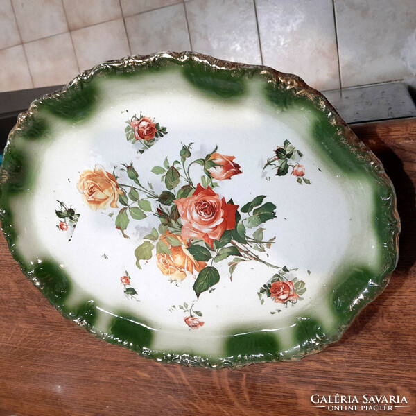 English rose porcelain oval bowl tray - art&decoration