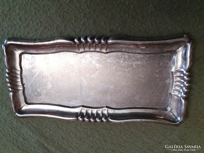 800-As silver tray, with Art Nouveau model, 1926-1937