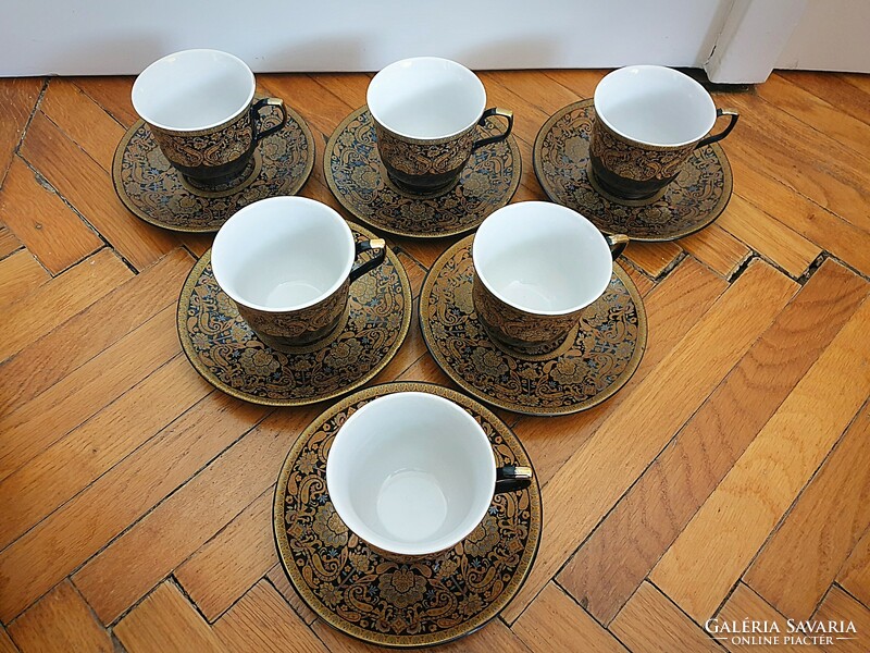 Kadirelli porcelán kávés csésze aljjal 6 darab