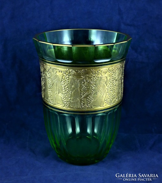 Curio, antique, moser glass vase, Czechoslovakia, ca. 1920!!!