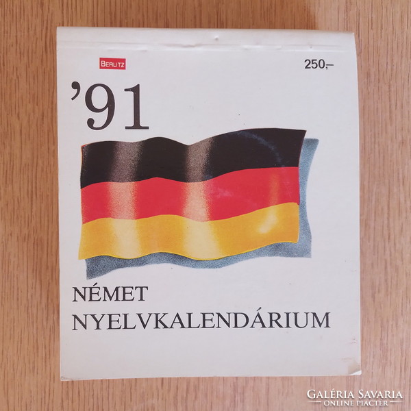 German language calendar '91 (learn German day by day by playing)
