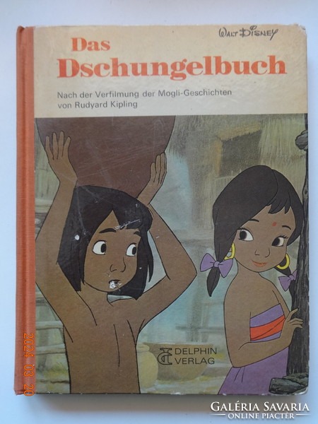 Walt Disney: A dzsungel könyve (Das Dschungelbuch) - német nyelvű régi mesekönyv  (1968)