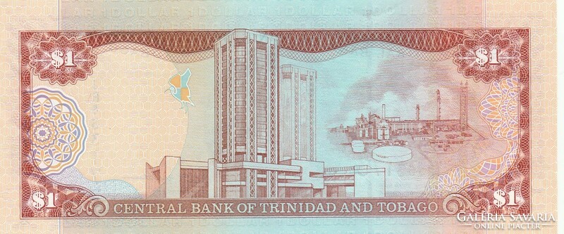 Trinidad and tobago 1 dollar 2006 unc banknote