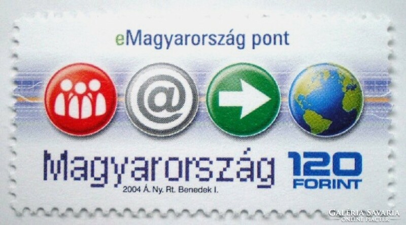 S4753  /  2004 eMagyarország Pont bélyeg postatiszta