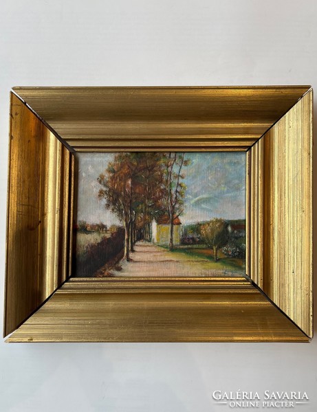 Oil painting of wood. Decorative