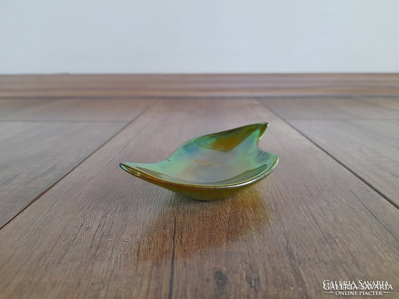 Old Zsolnay modern eosin glazed bowl