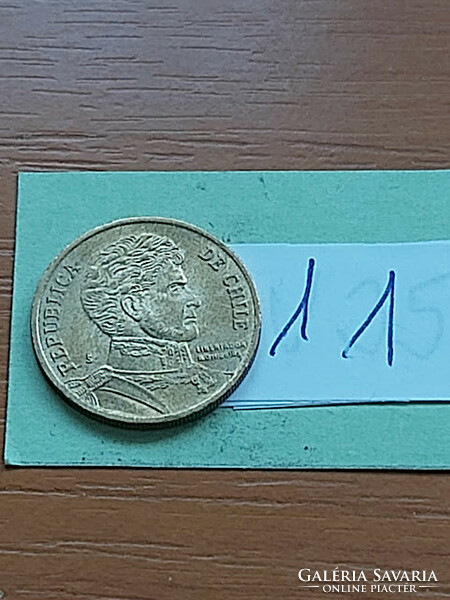 Chile 10 pesos 2010 nickel-brass, bernardo o'higgins 11