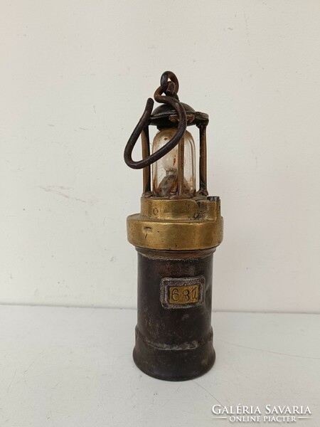 Antique mining tool hollow carbide lamp 553 8568