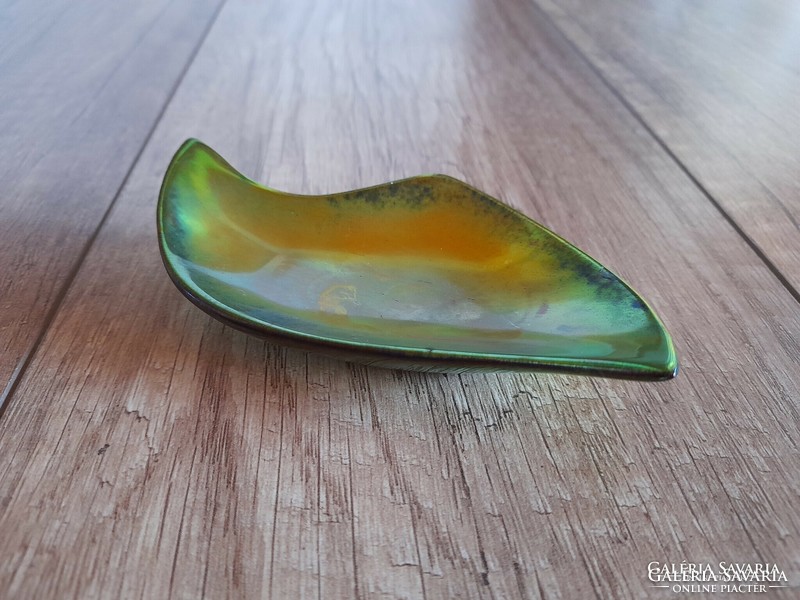 Old Zsolnay modern eosin glazed bowl