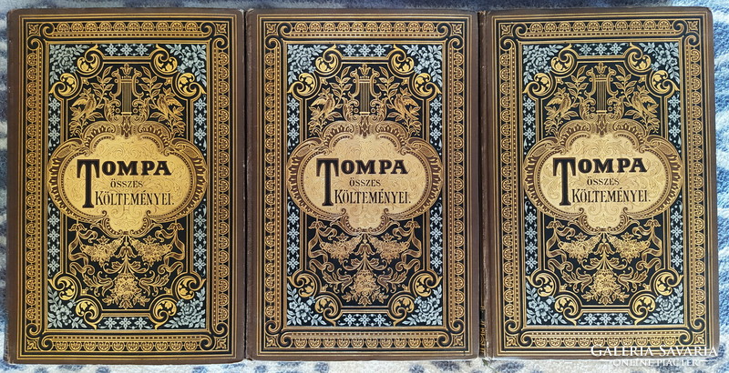 1885. TOMPA MIHÁLY ÖSSZES KÖLTEMÉNYEI I-III. kötet