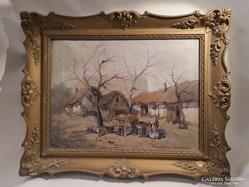 Original György Németh: picture of farm life