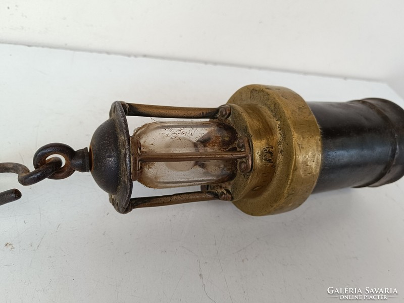 Antique mining tool hollow carbide lamp 553 8568