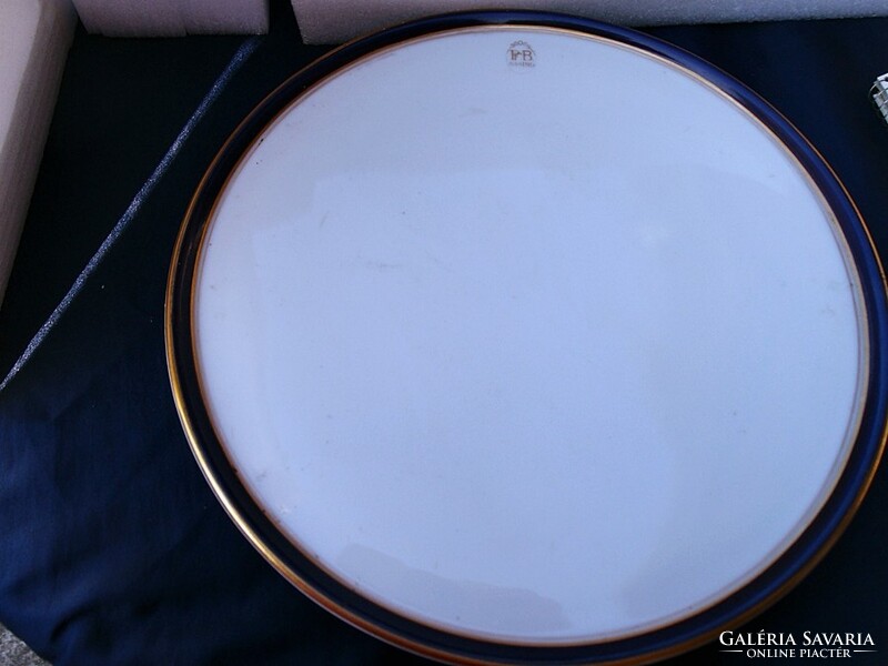 Antique casino cake plate