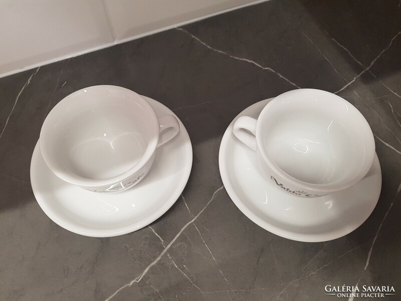 2 valdo cafe cups + saucer