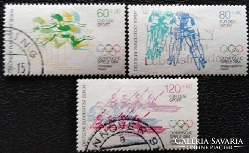 BB716-8p / Németország - Berlin 1984  Sportsegély - Olimpia bélyegsor pecsételt