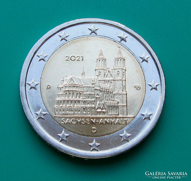 Németország -  2 euró emlékérme – 2021 – Szász-Anhalt - a Magdeburg-i katedrális
