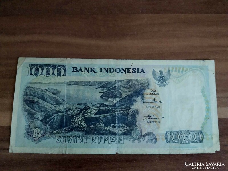 1000 Rúpia, Indonézia, 1992