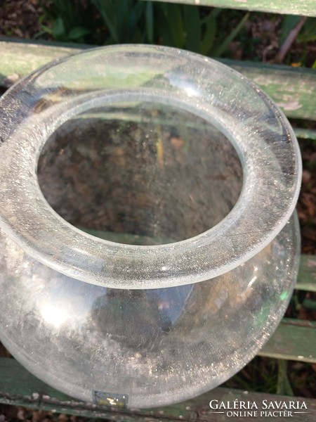Nagyméretű karcagi fátyol üveg váza
