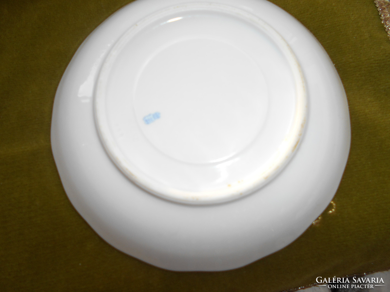 Ó Herendi  tányér - teás csésze alj címeres jelzés KÉK BÚZAVIRÁG (PBG) MINTÁS