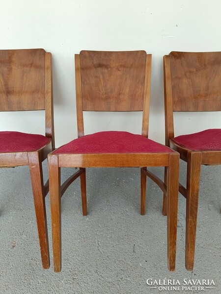 Antique retro art deco furniture chair 3 pieces to be renovated 628 8605