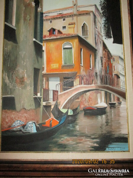 Venice painting (70x50) cm plus frame