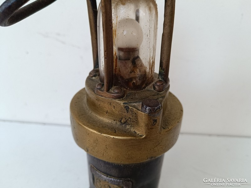 Antique mining tool hollow carbide lamp 553 8568