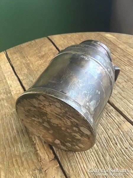 Old copper small milk container