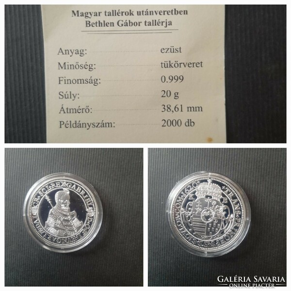 Silver Hungarian thalers in mint condition 13 pcs