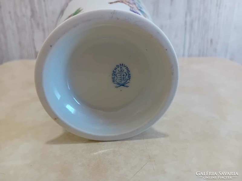 Herendi porcelán Viktória mintás talpas váza