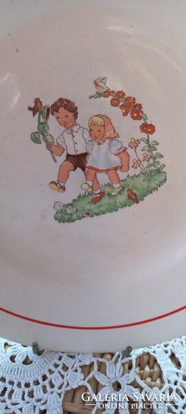 Gyermekmintás gránit tányér