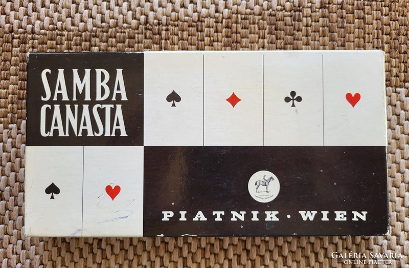 Samba canasta piatnik wien ferd. Piatnik & söhne French card deck in card box