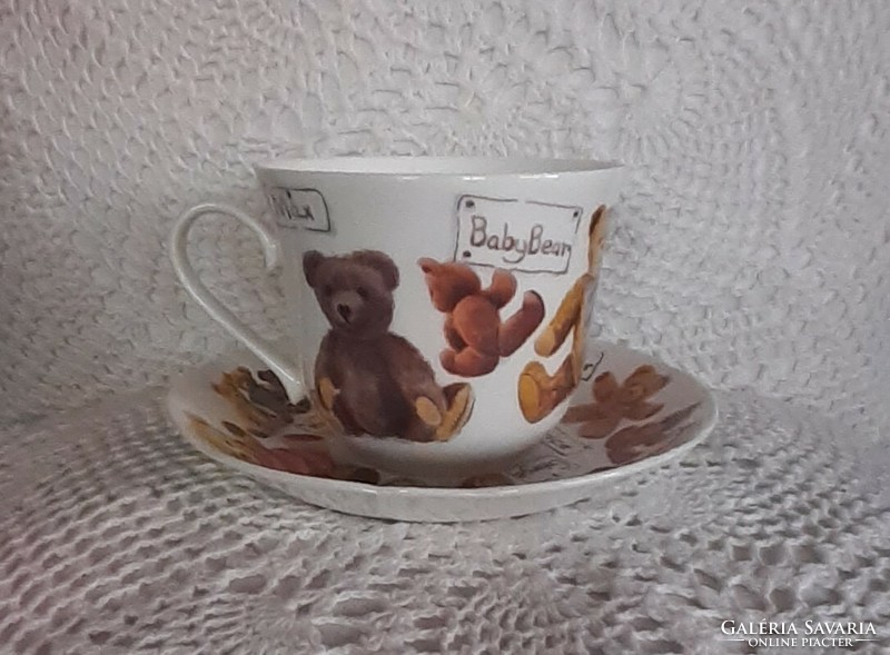 Teddy bear mug with plate